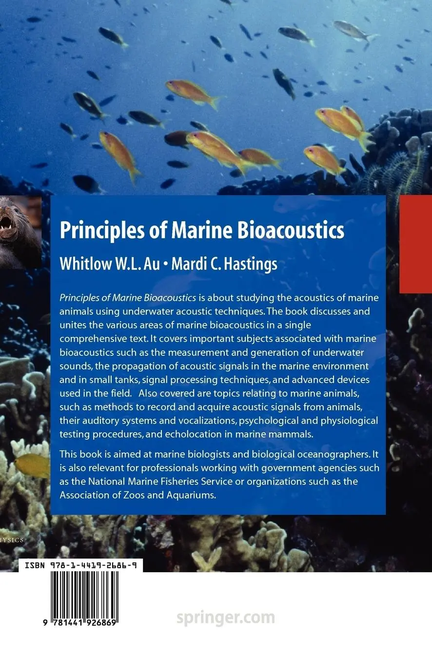 Rückseite: 9781441926869 | Principles of Marine Bioacoustics | Mardi C. Hastings (u. a.) | Buch