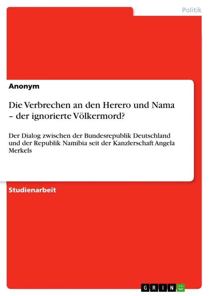 Cover: 9783346166869 | Die Verbrechen an den Herero und Nama - der ignorierte Völkermord?