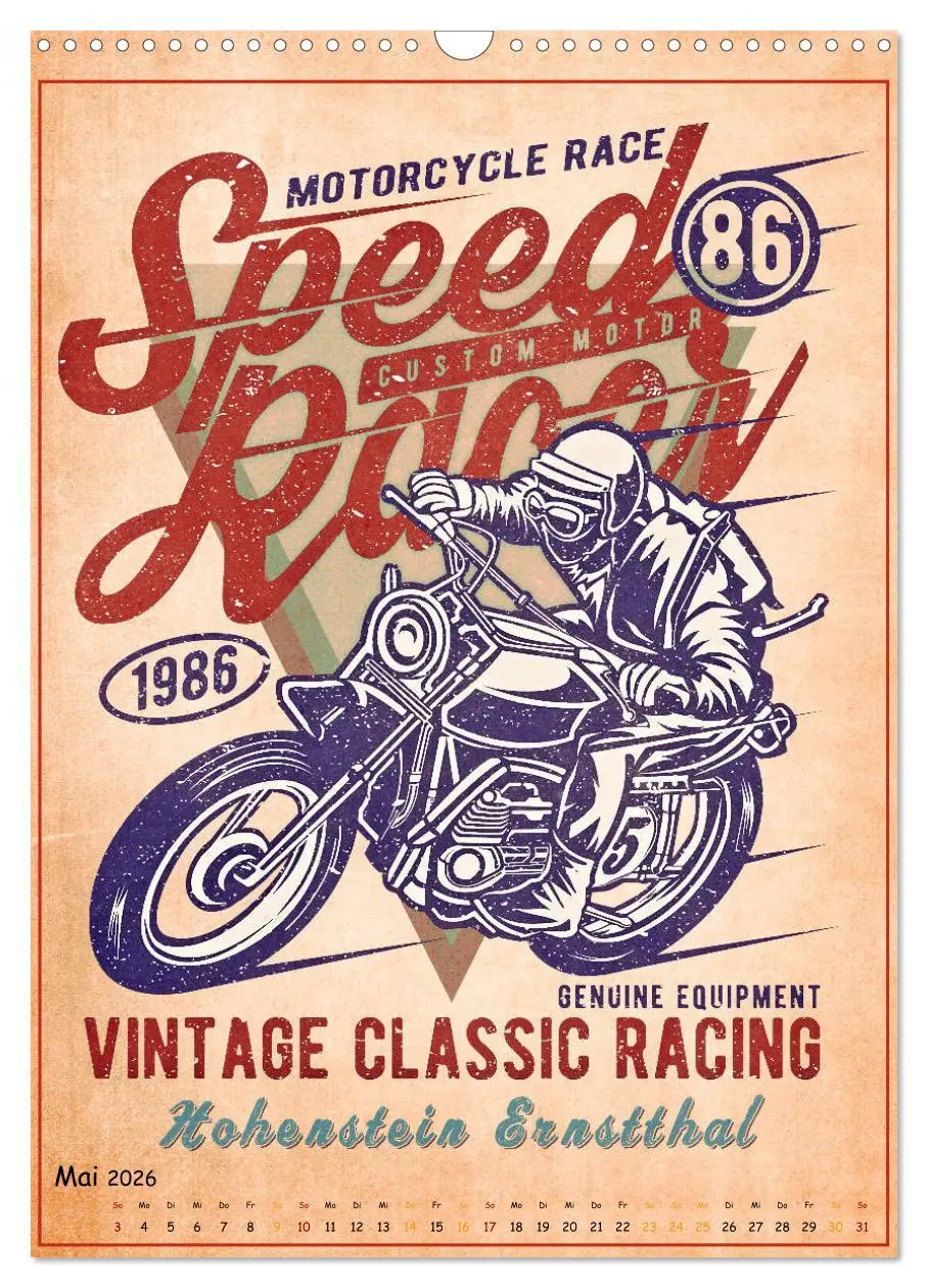 Bild: 9783516376869 | Motorrad Nostalgie (Wandkalender 2026 DIN A3 hoch), CALVENDO...