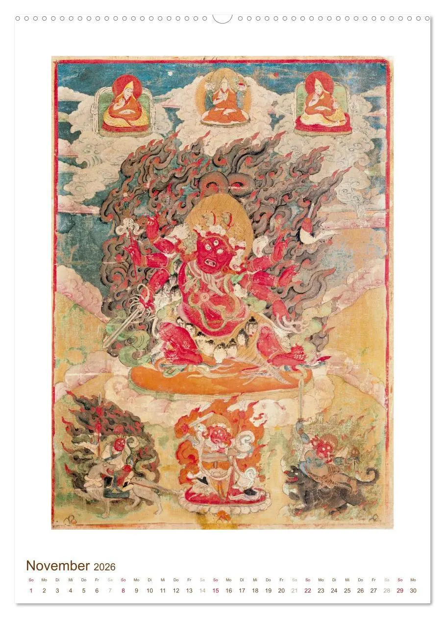 Bild: 9783516446869 | Mit Buddha durchs Jahr: historische Zeichnungen (hochwertiger...