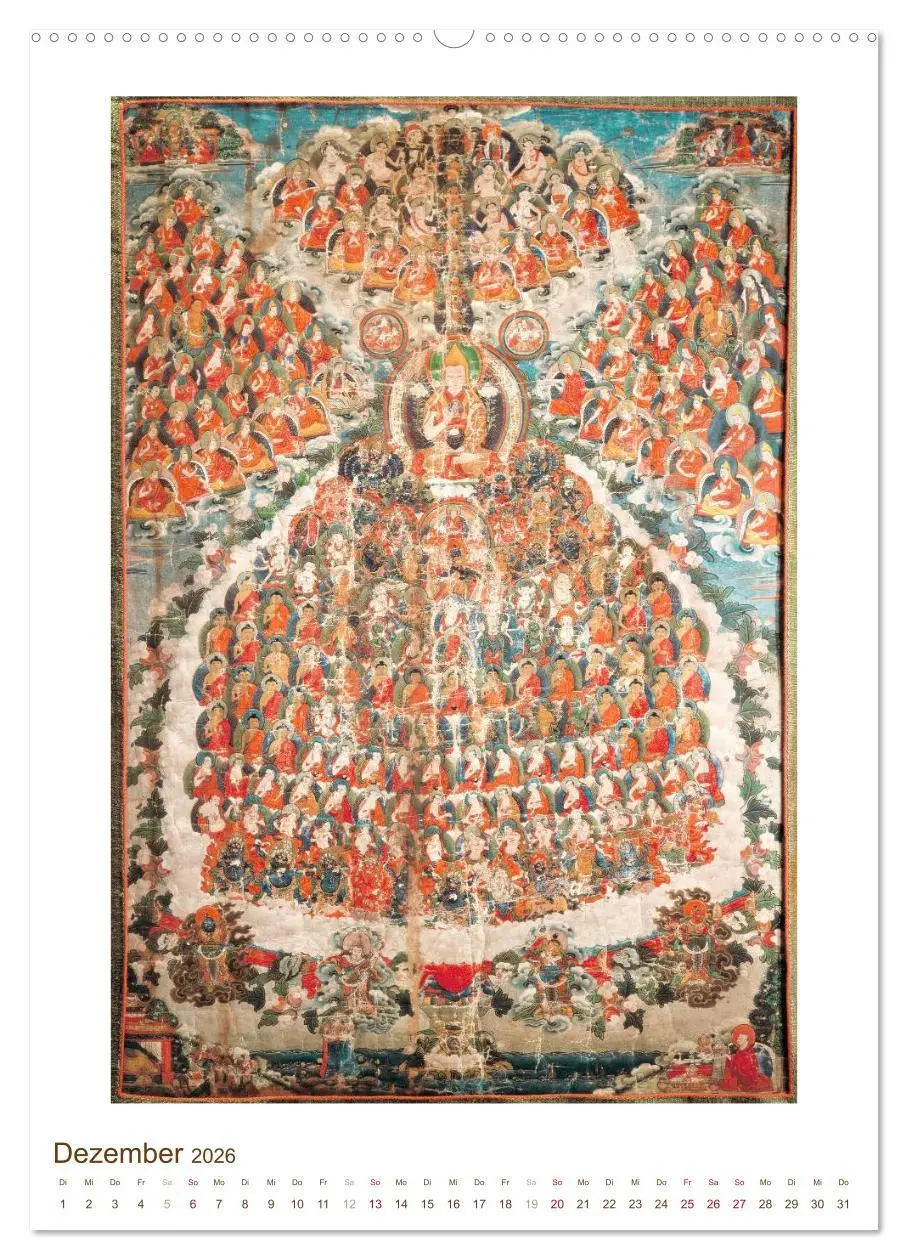 Bild: 9783516446869 | Mit Buddha durchs Jahr: historische Zeichnungen (hochwertiger...
