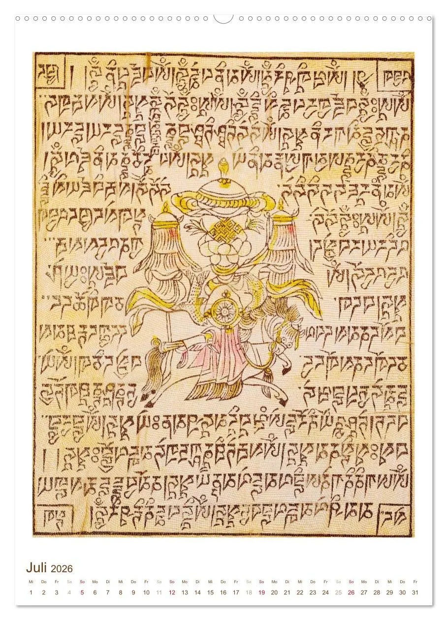 Bild: 9783516446869 | Mit Buddha durchs Jahr: historische Zeichnungen (hochwertiger...