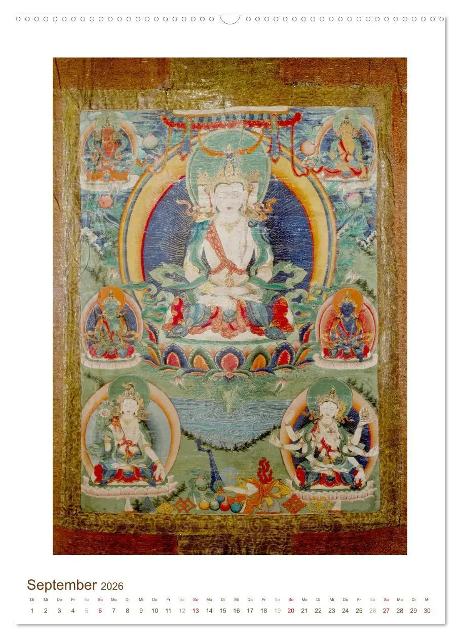 Bild: 9783516446869 | Mit Buddha durchs Jahr: historische Zeichnungen (hochwertiger...