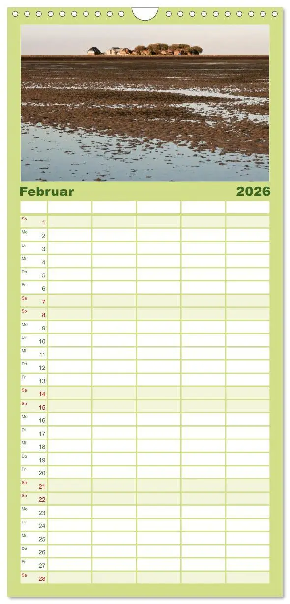 Bild: 9783516516869 | Familienplaner 2026 - Hallig Hooge - zwischen Himmel und Erde mit 5...