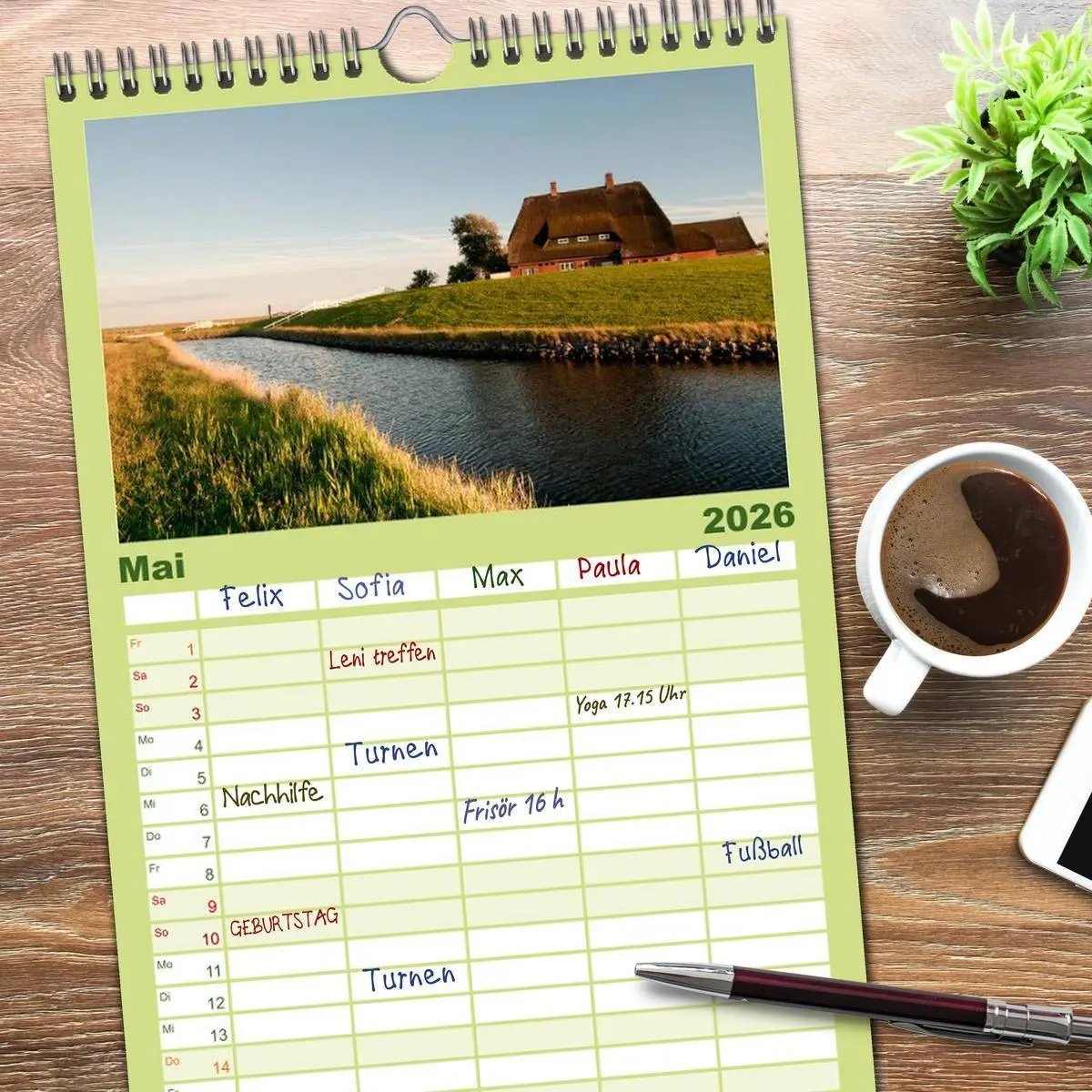 Bild: 9783516516869 | Familienplaner 2026 - Hallig Hooge - zwischen Himmel und Erde mit 5...