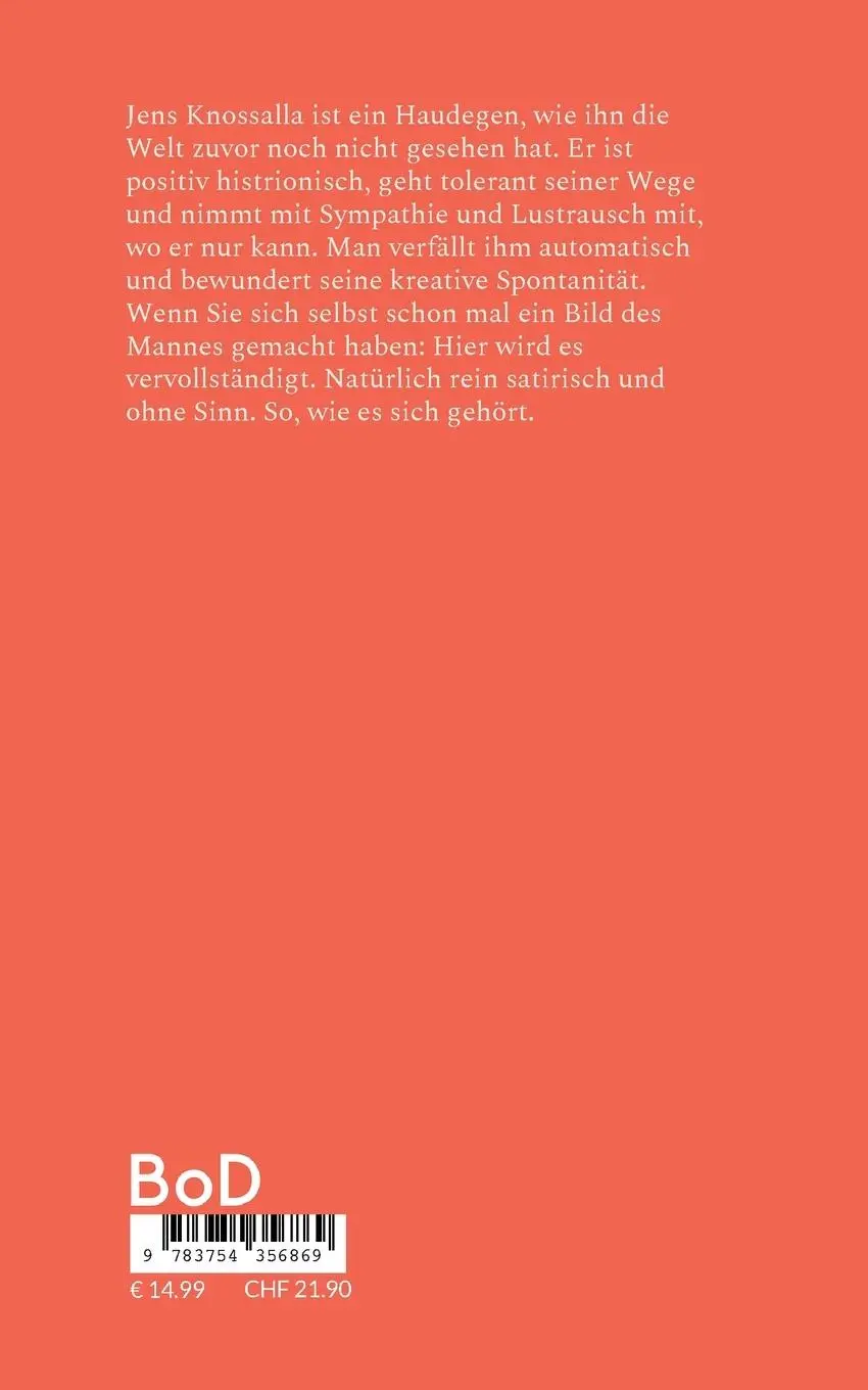 Rückseite: 9783754356869 | Hochspezielle Fakten über Jens Knossalla | Herold Zu Moschdehner