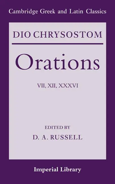 Cover: 9780521376969 | Dio Chrysostom Orations | 7, 12 and 36 | Dio (u. a.) | Taschenbuch