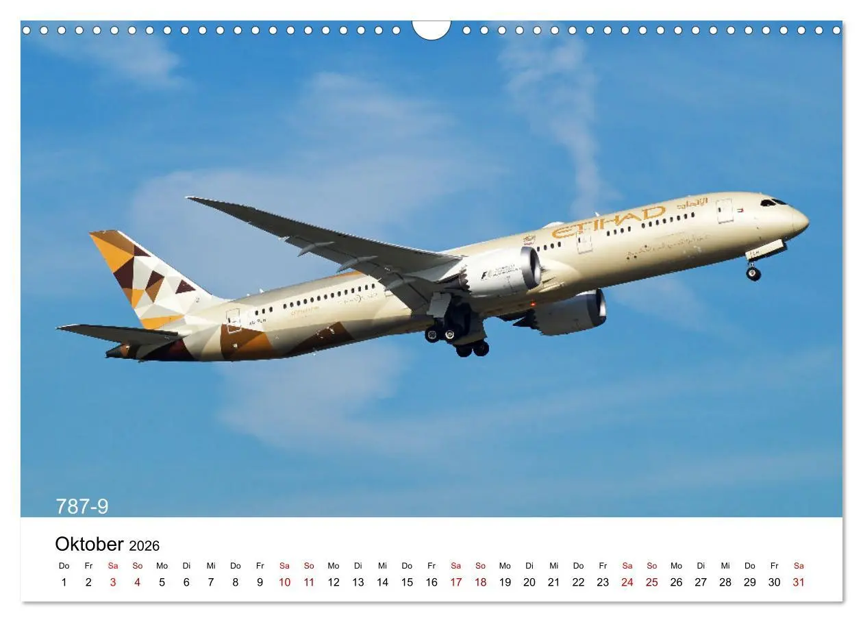 Bild: 9783457586969 | Flugzeuge von Boeing (Wandkalender 2026 DIN A3 quer), CALVENDO...