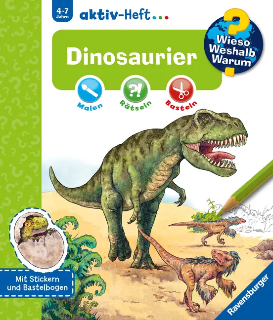 Cover: 9783473326969 | Wieso? Weshalb? Warum? aktiv-Heft - Dinosaurier | Stefan Richter