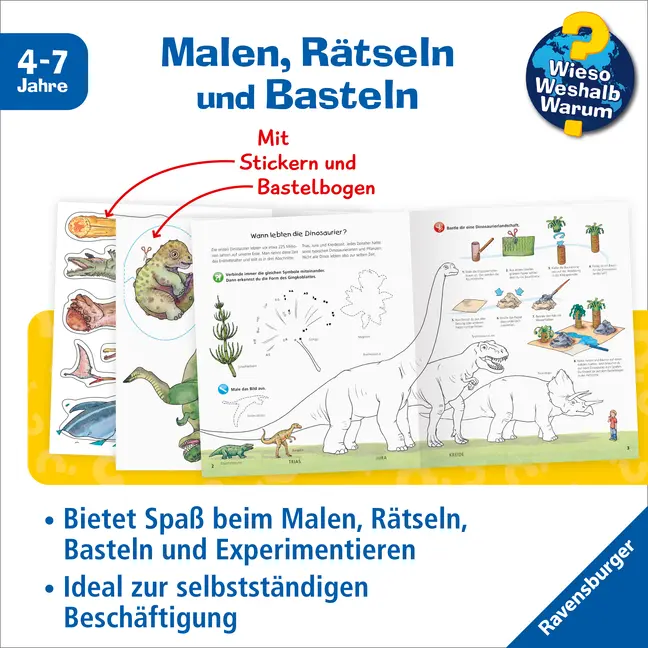 Bild: 9783473326969 | Wieso? Weshalb? Warum? aktiv-Heft - Dinosaurier | Stefan Richter