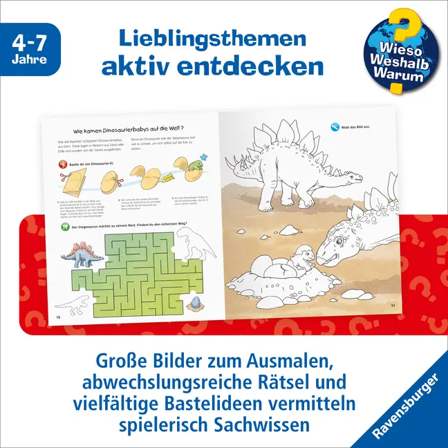 Bild: 9783473326969 | Wieso? Weshalb? Warum? aktiv-Heft - Dinosaurier | Stefan Richter