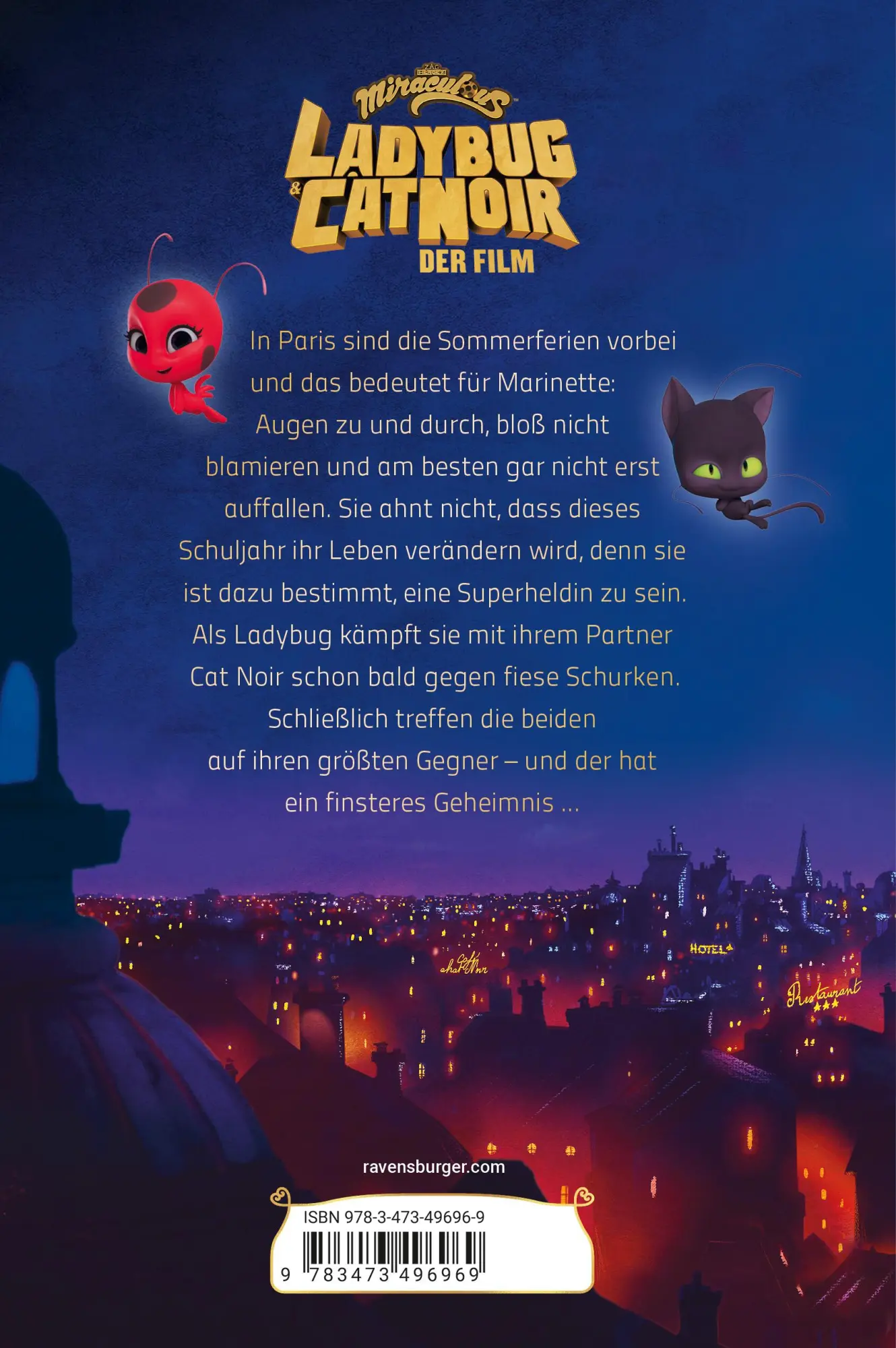 Rückseite: 9783473496969 | Miraculous - Ladybug und Cat Noir - Das Buch zum Film | Edina Eidner