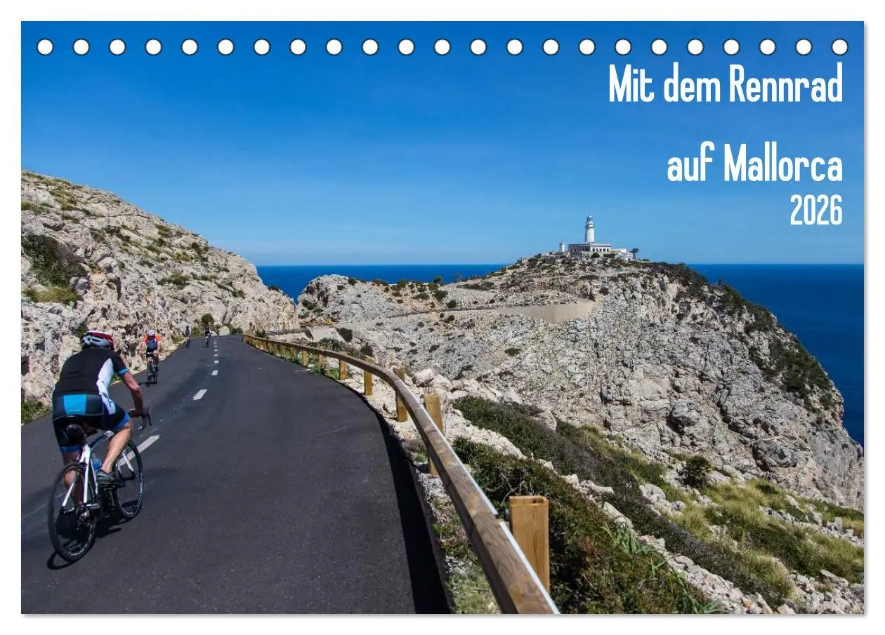 Cover: 9783516056969 | Mit dem Rennrad auf Mallorca (Tischkalender 2026 DIN A5 quer),...