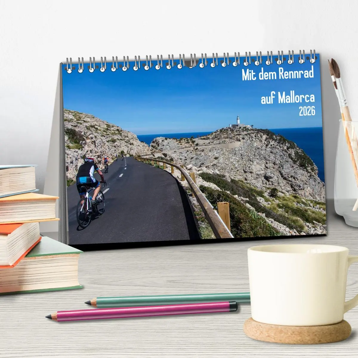 Bild: 9783516056969 | Mit dem Rennrad auf Mallorca (Tischkalender 2026 DIN A5 quer),...