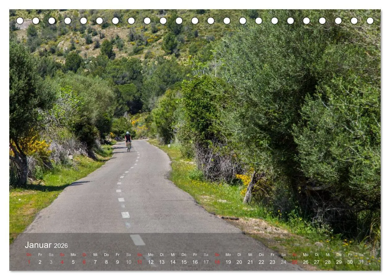 Bild: 9783516056969 | Mit dem Rennrad auf Mallorca (Tischkalender 2026 DIN A5 quer),...