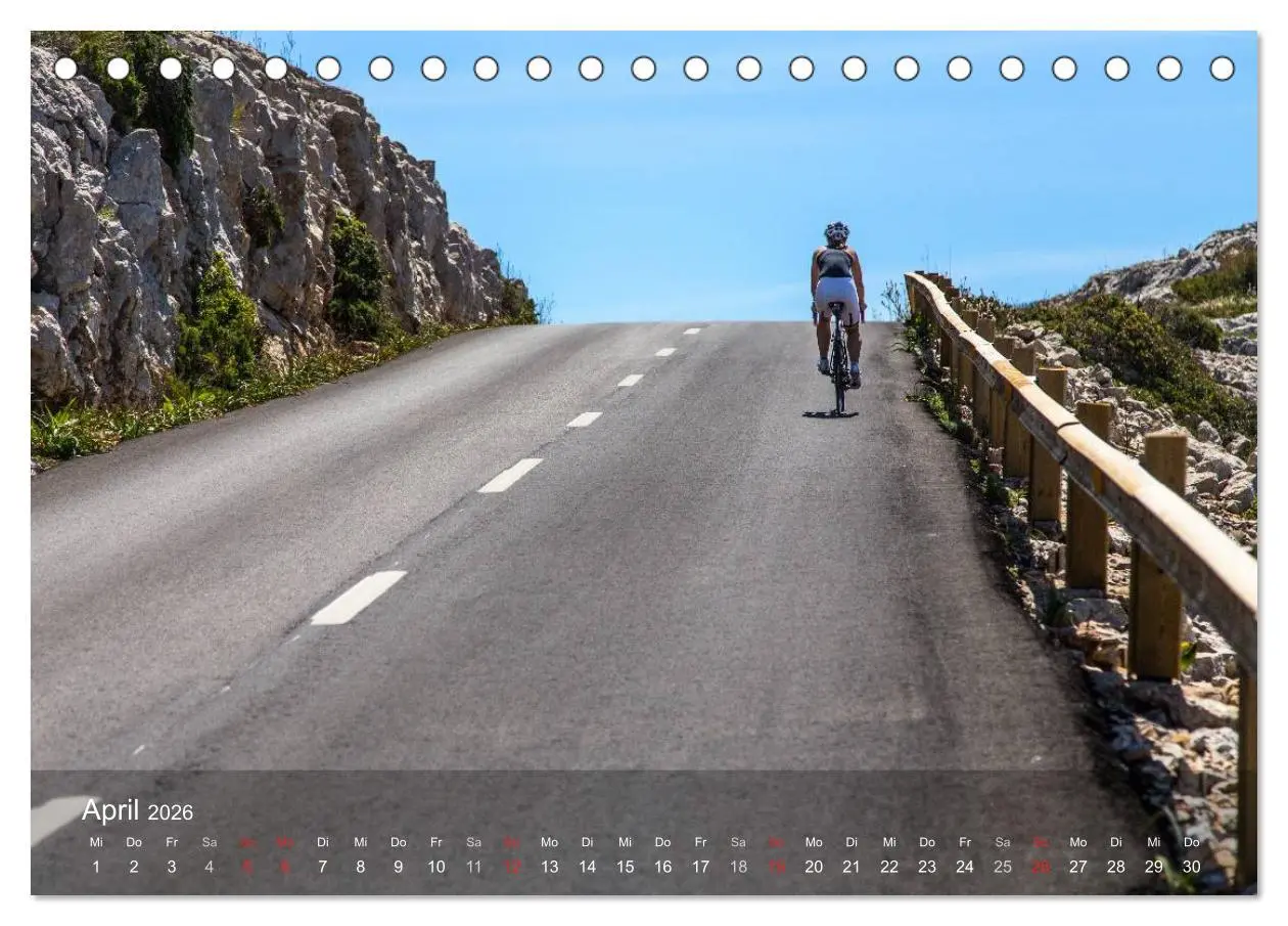 Bild: 9783516056969 | Mit dem Rennrad auf Mallorca (Tischkalender 2026 DIN A5 quer),...