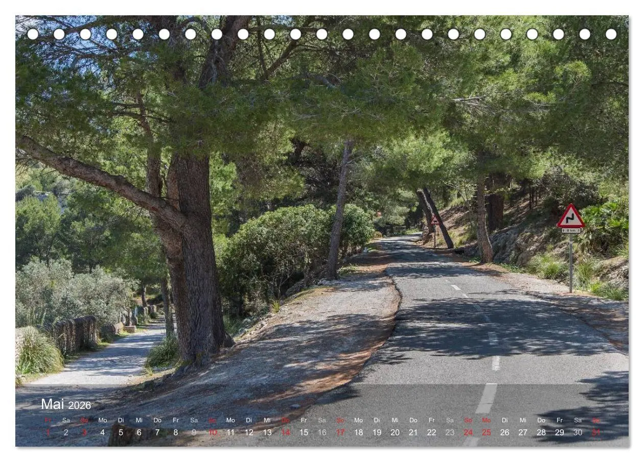 Bild: 9783516056969 | Mit dem Rennrad auf Mallorca (Tischkalender 2026 DIN A5 quer),...