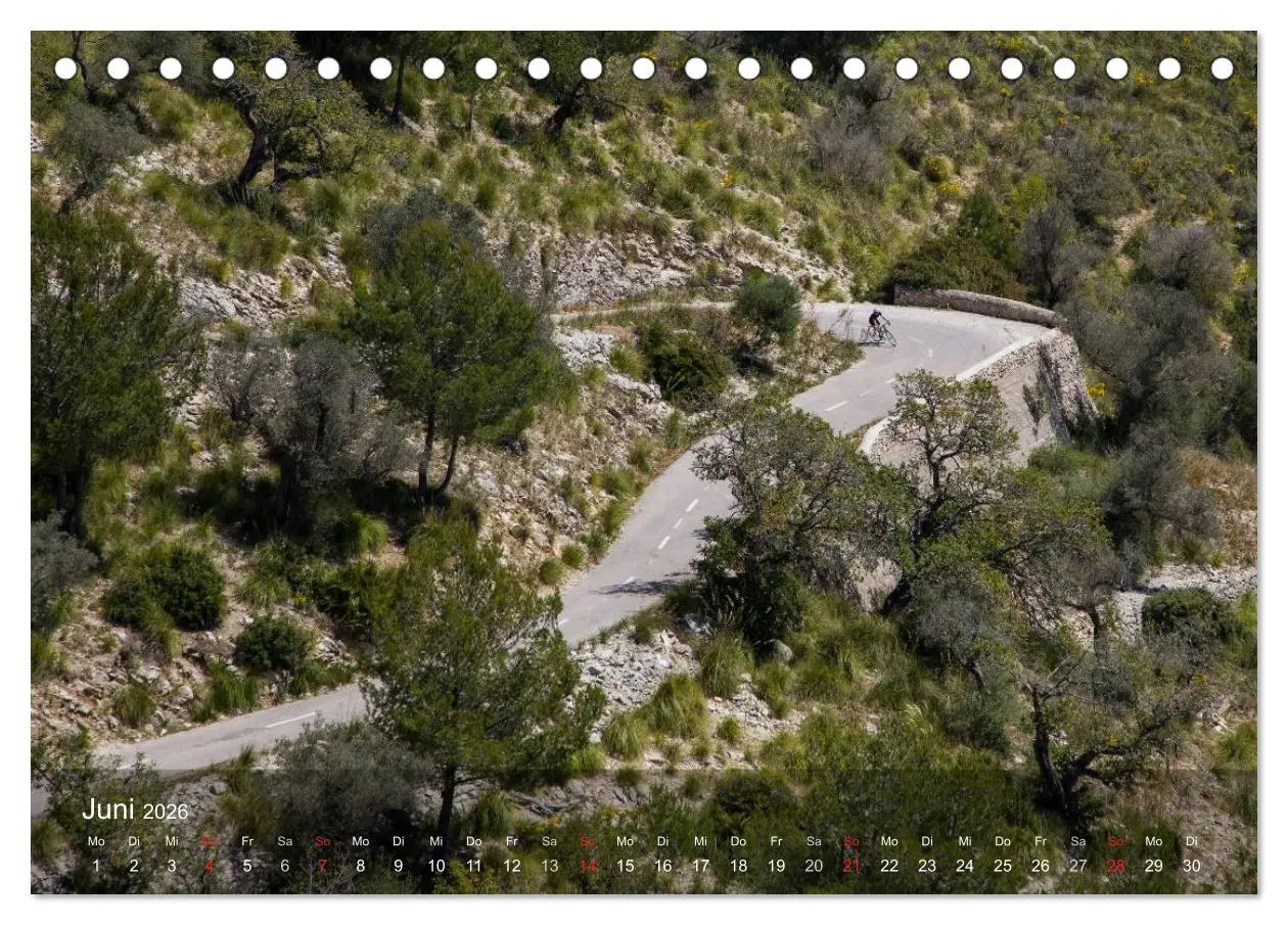Bild: 9783516056969 | Mit dem Rennrad auf Mallorca (Tischkalender 2026 DIN A5 quer),...