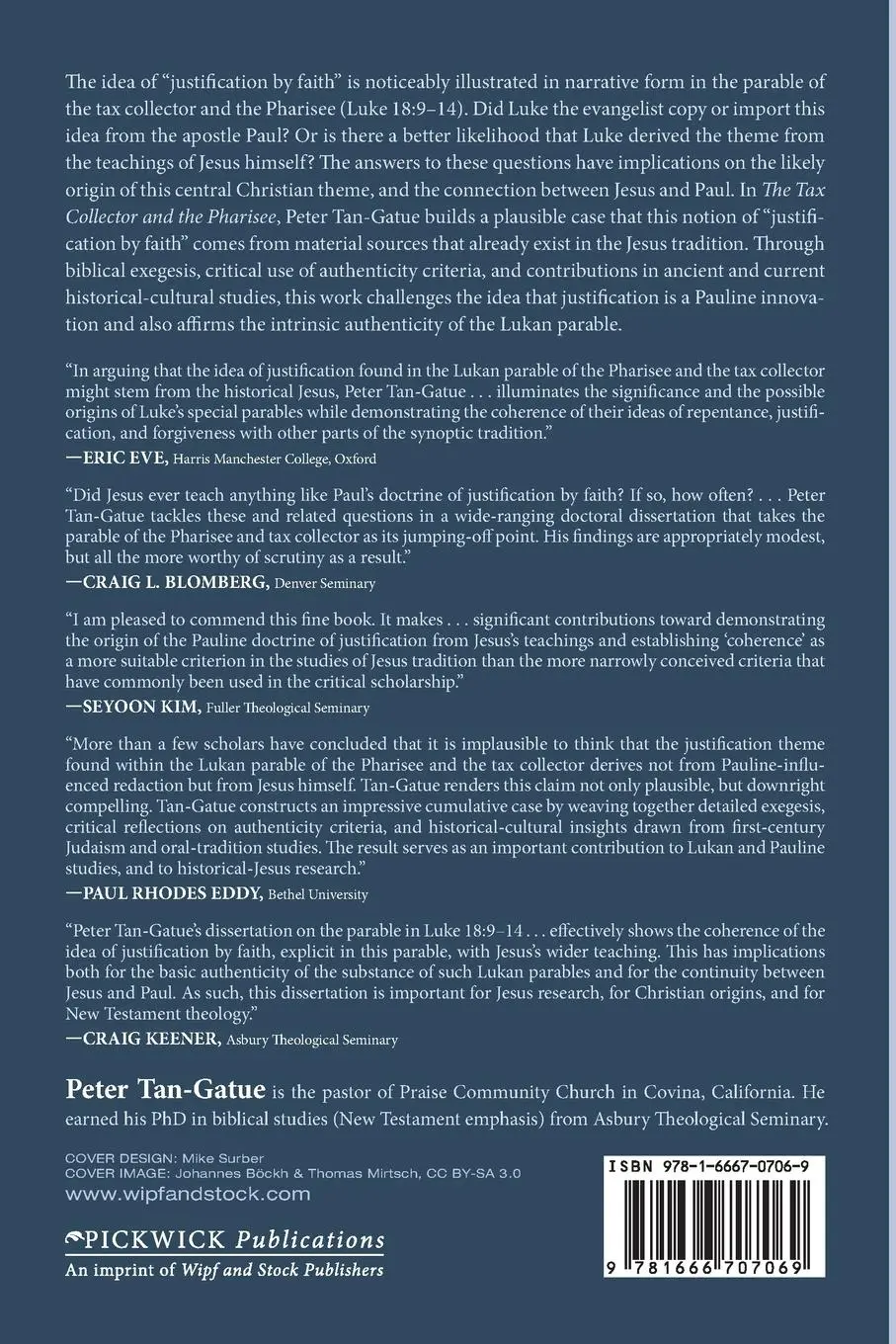 Rückseite: 9781666707069 | The Tax Collector and the Pharisee | Peter Tan-Gatue | Taschenbuch