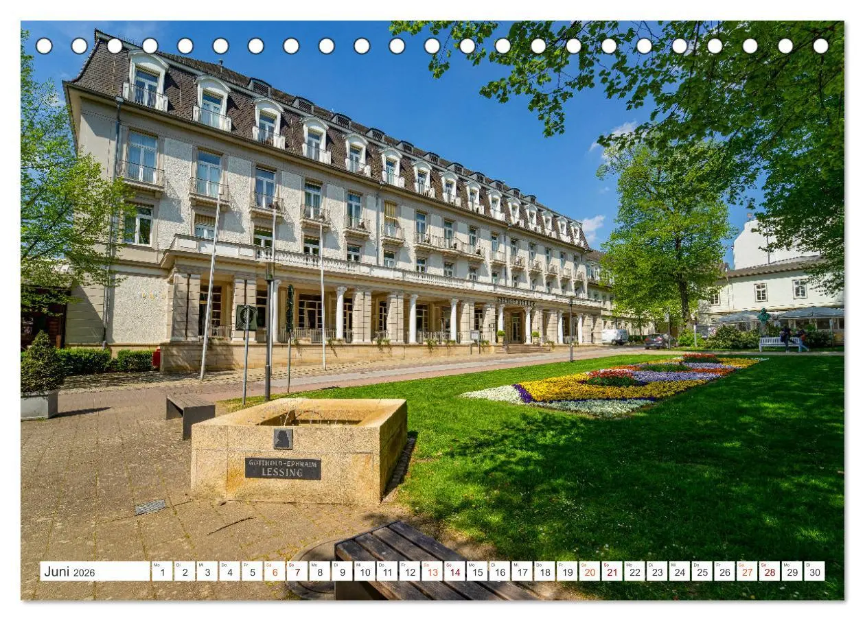 Bild: 9783457617069 | Bad Pyrmont Impressionen (Tischkalender 2026 DIN A5 quer), CALVENDO...