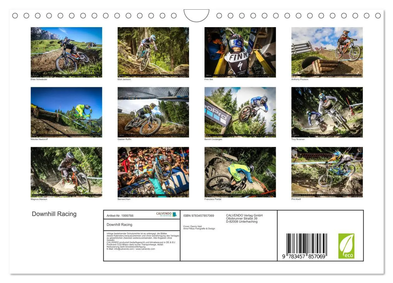 Bild: 9783457857069 | Downhill Racing (Wandkalender 2026 DIN A4 quer), CALVENDO...