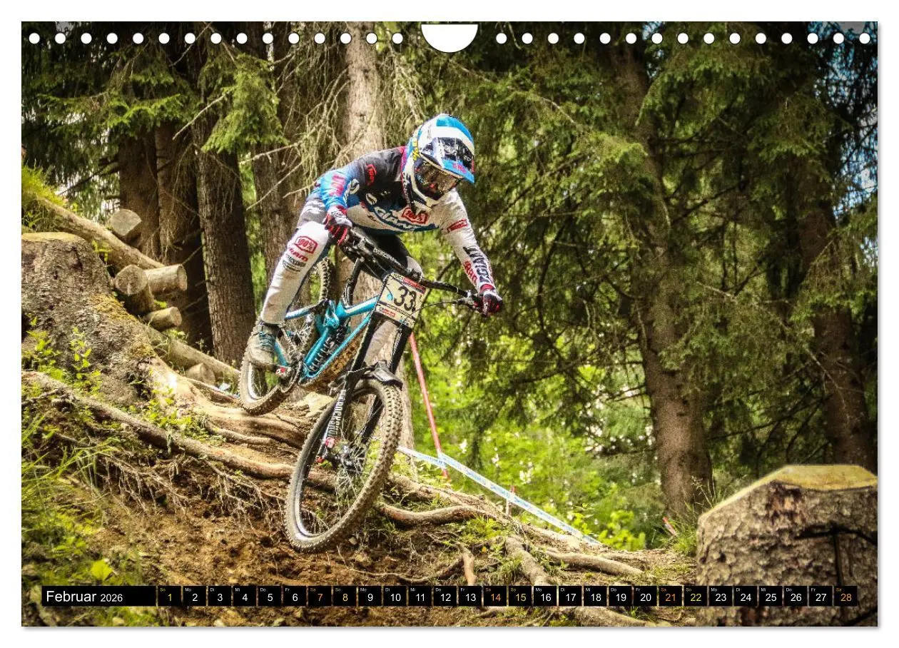 Bild: 9783457857069 | Downhill Racing (Wandkalender 2026 DIN A4 quer), CALVENDO...
