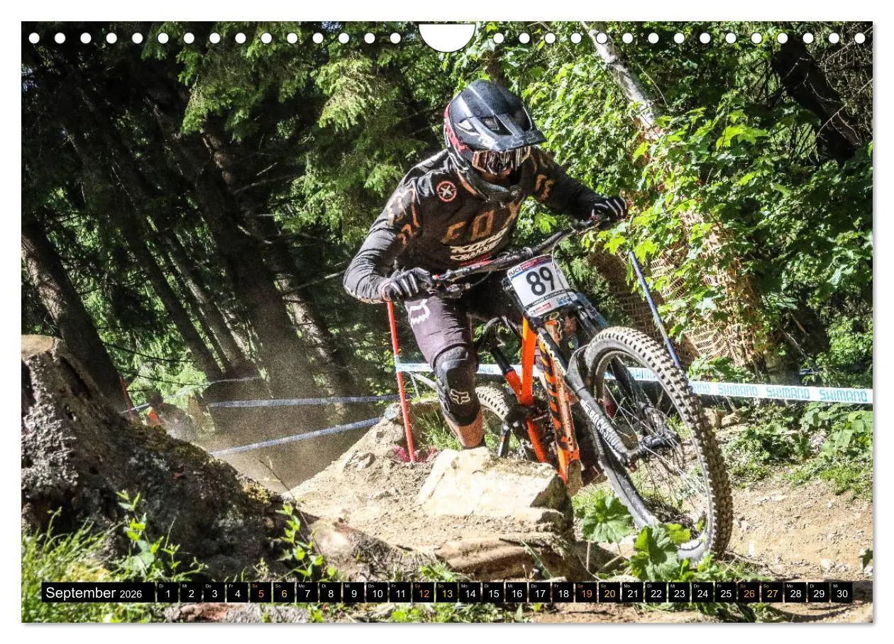 Bild: 9783457857069 | Downhill Racing (Wandkalender 2026 DIN A4 quer), CALVENDO...