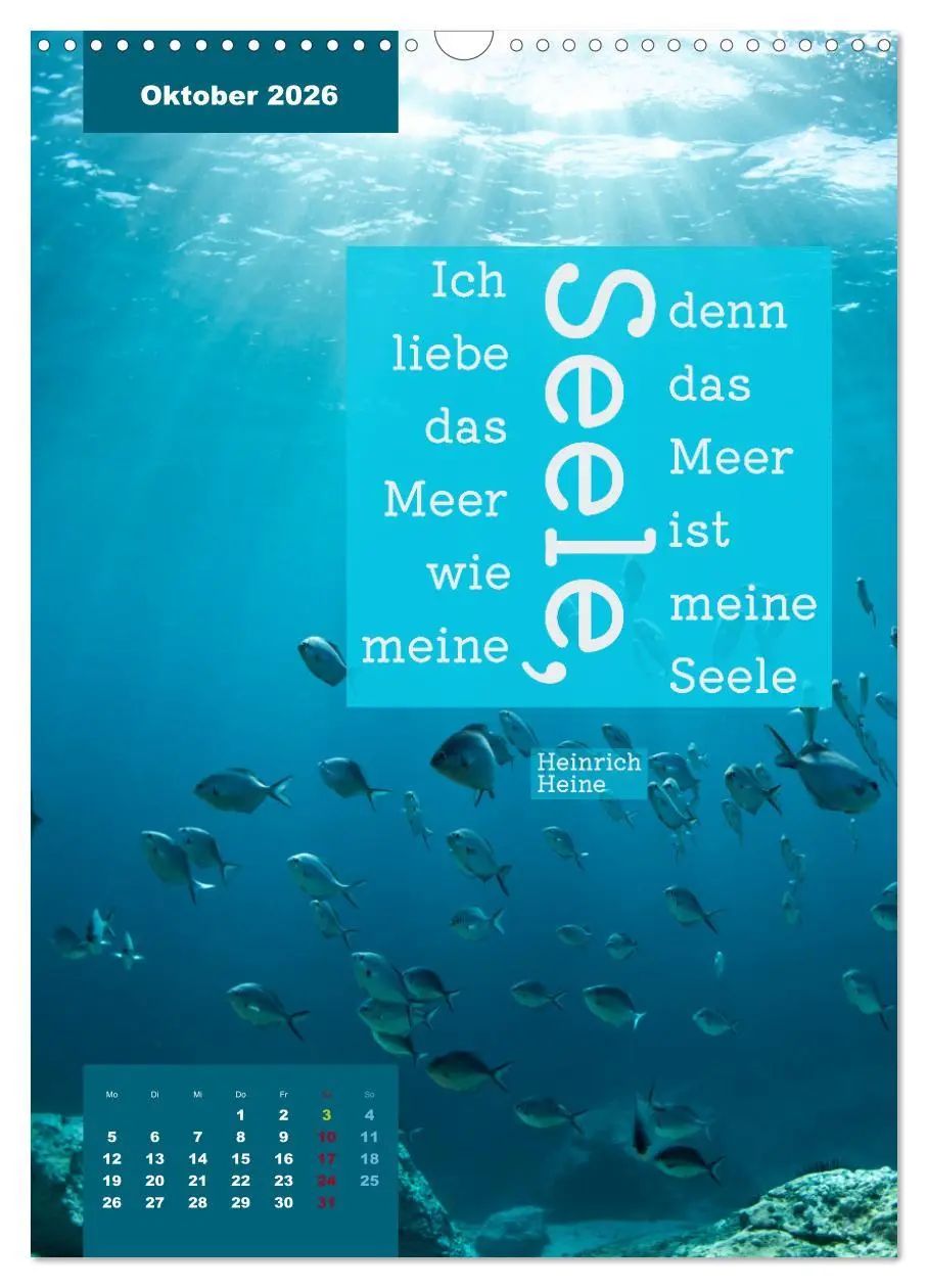 Bild: 9783516327069 | Verrückt nach MEER - Wellen - Strand - Zitate (Wandkalender 2026...