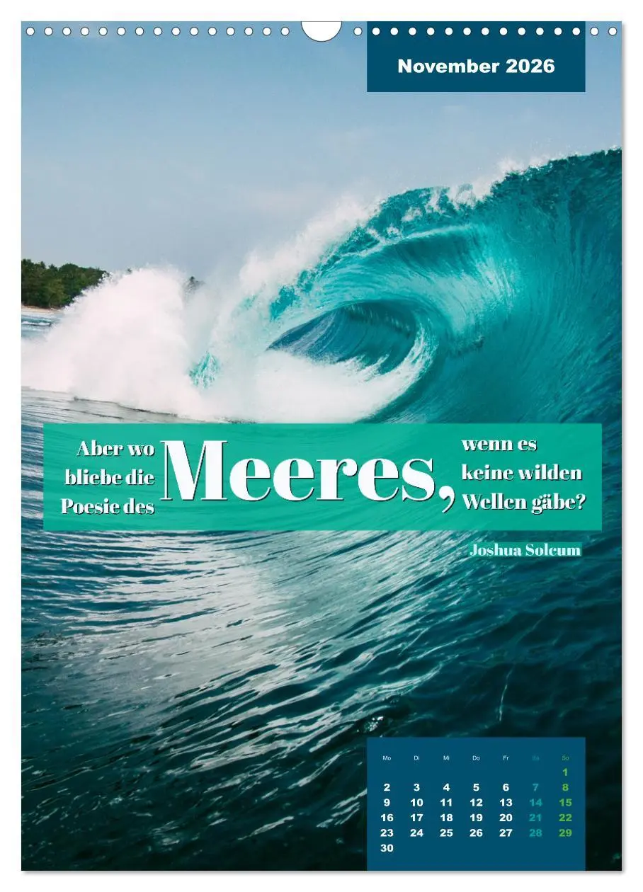 Bild: 9783516327069 | Verrückt nach MEER - Wellen - Strand - Zitate (Wandkalender 2026...