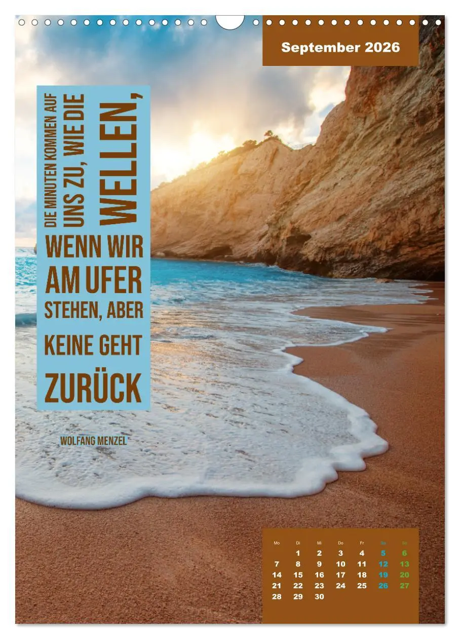 Bild: 9783516327069 | Verrückt nach MEER - Wellen - Strand - Zitate (Wandkalender 2026...