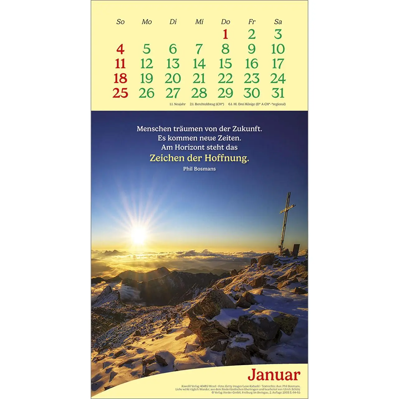 Bild: 9783754857069 | Vitamine fürs Herz 2026 | Phil-Bosmans-Kalender | Phil Bosmans | 14 S.