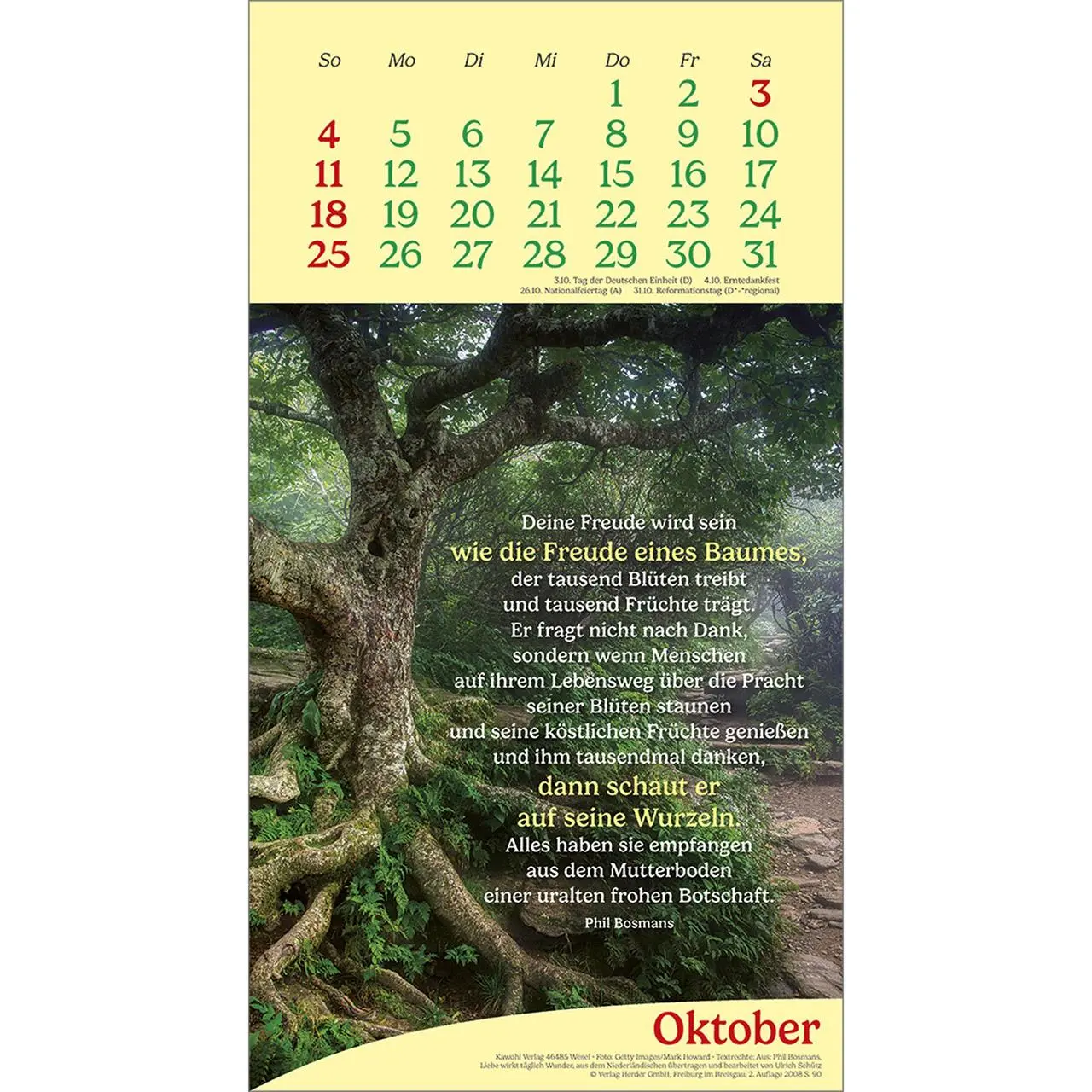 Bild: 9783754857069 | Vitamine fürs Herz 2026 | Phil-Bosmans-Kalender | Phil Bosmans | 14 S.