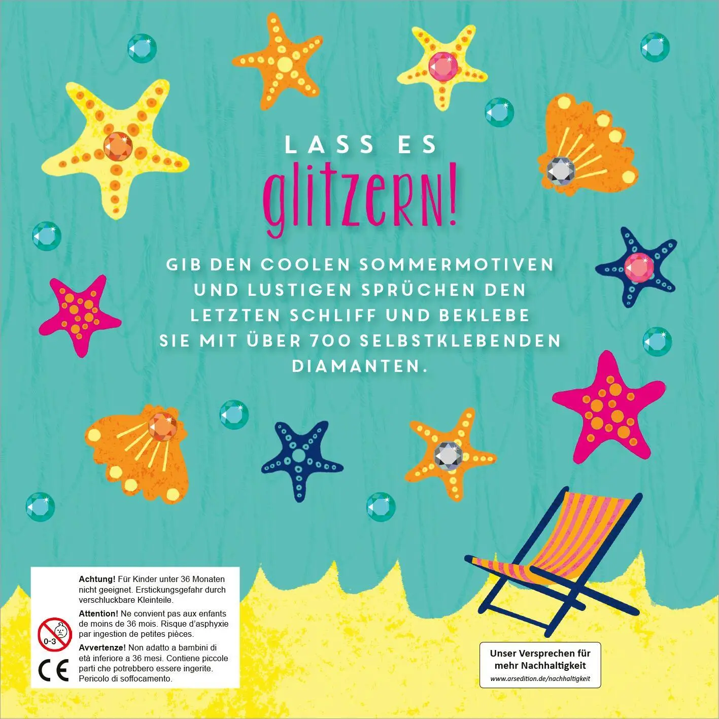Rückseite: 9783845867069 | I Love Summer - Hallo Sommer | Über 700 Diamantsticker | Markiewicz