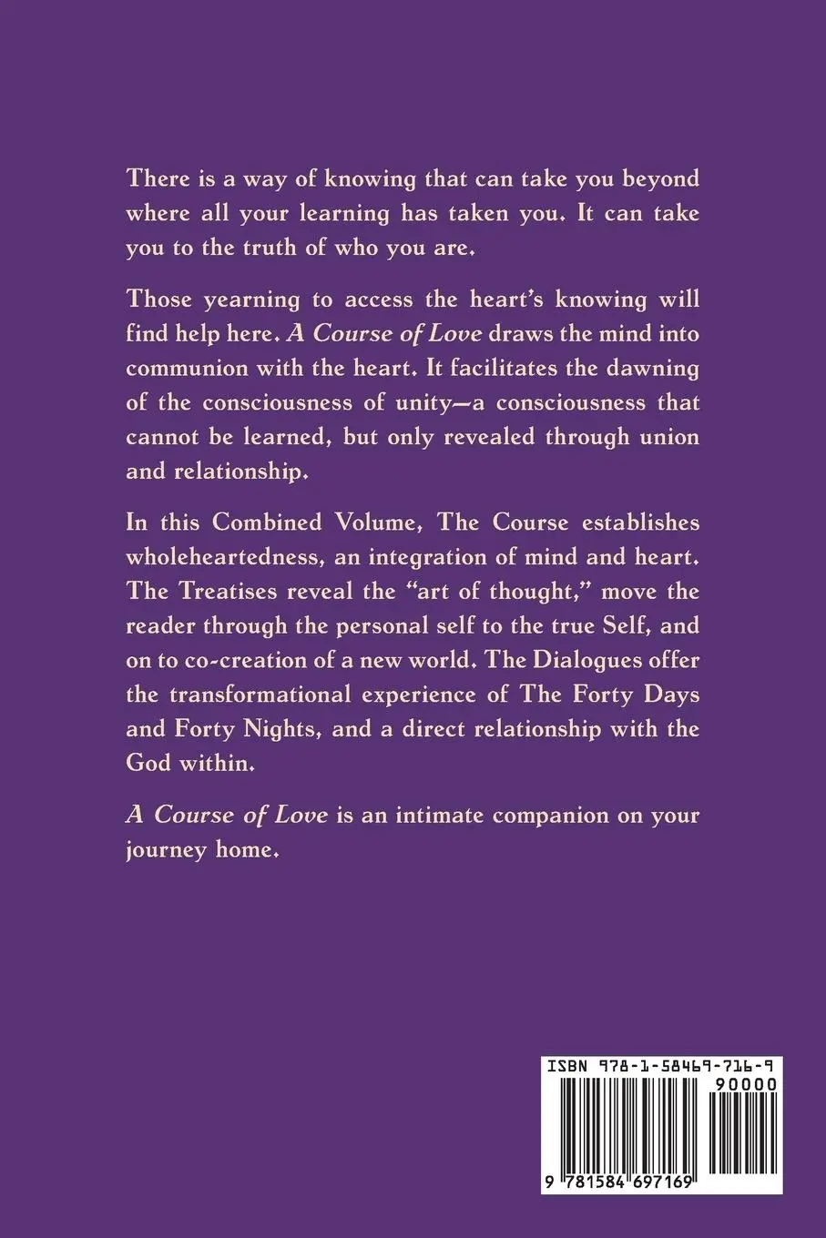 Rückseite: 9781584697169 | A COURSE OF LOVE | Taschenbuch | Englisch | 2025 | EAN 9781584697169