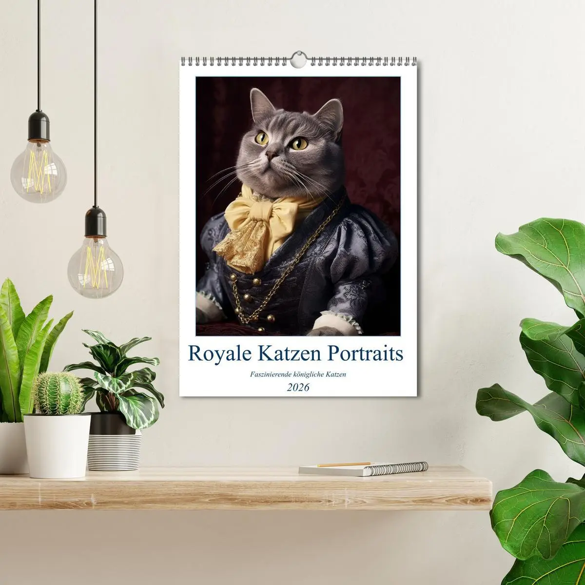 Bild: 9783516317169 | Royale Katzen Portraits (Wandkalender 2026 DIN A3 hoch), CALVENDO...