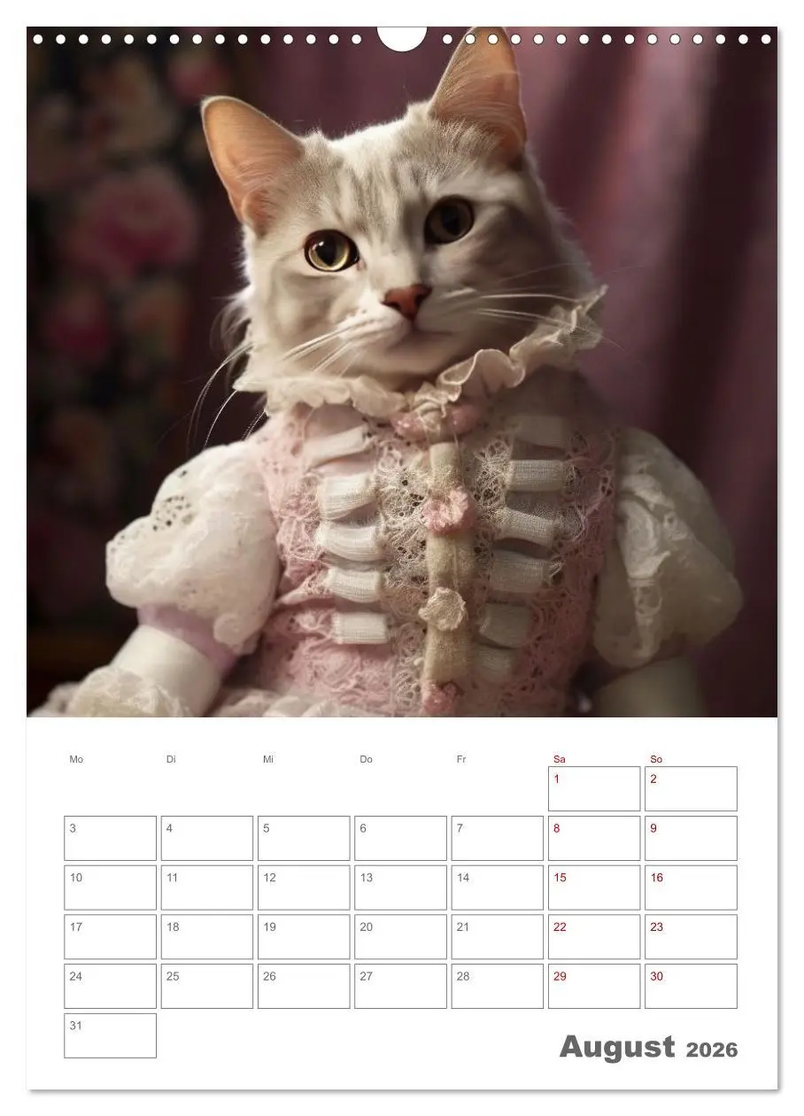 Bild: 9783516317169 | Royale Katzen Portraits (Wandkalender 2026 DIN A3 hoch), CALVENDO...