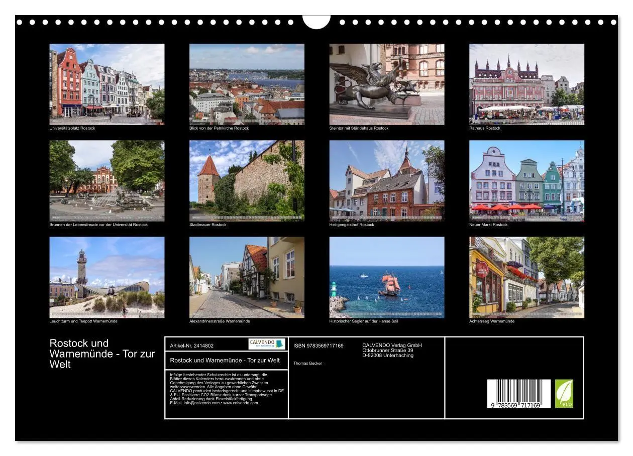 Bild: 9783569717169 | Rostock und Warnemünde - Tor zur Welt (Wandkalender 2027 DIN A3...