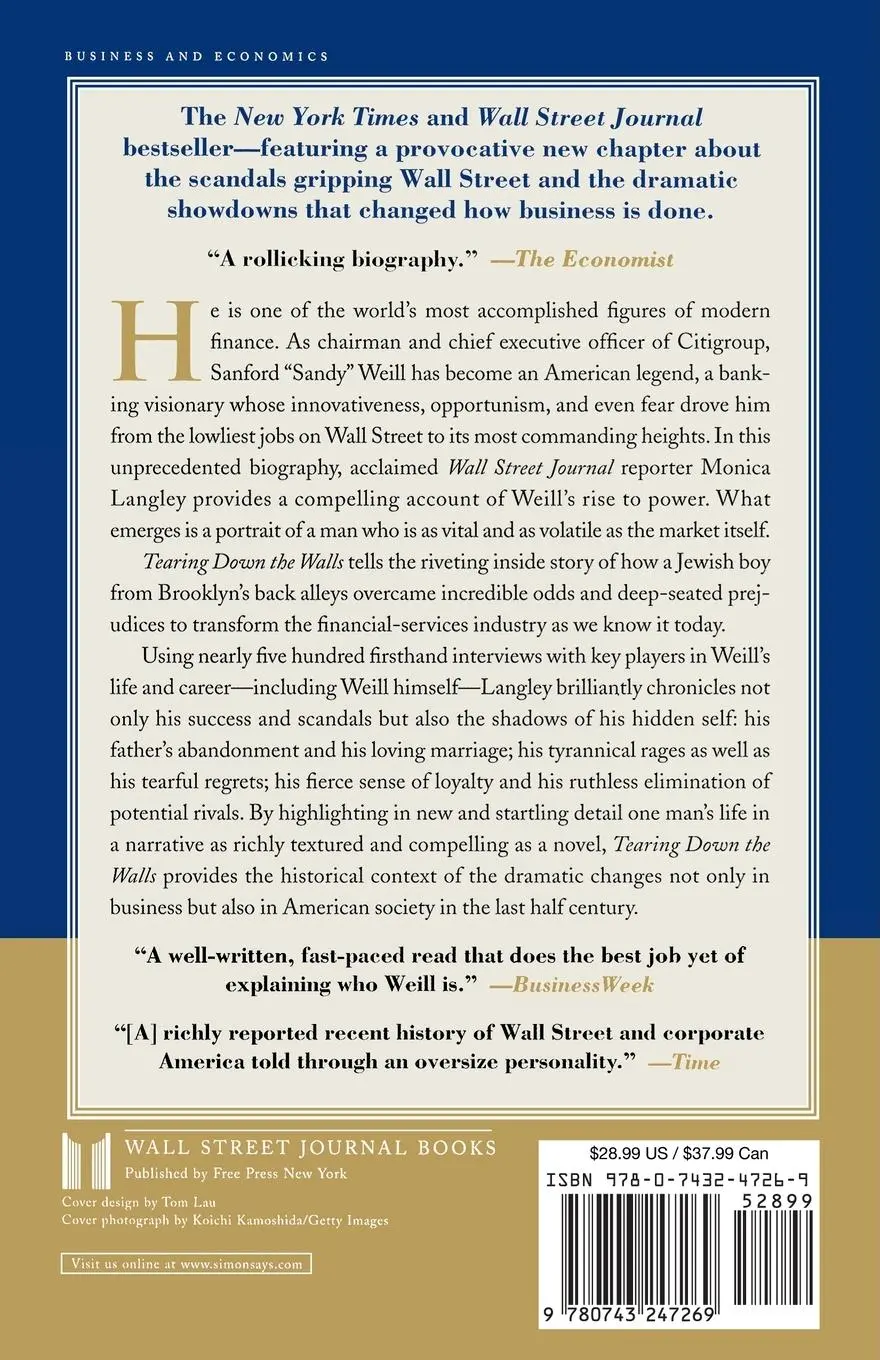 Rückseite: 9780743247269 | Tearing Down the Walls | Monica Langley | Taschenbuch | Paperback