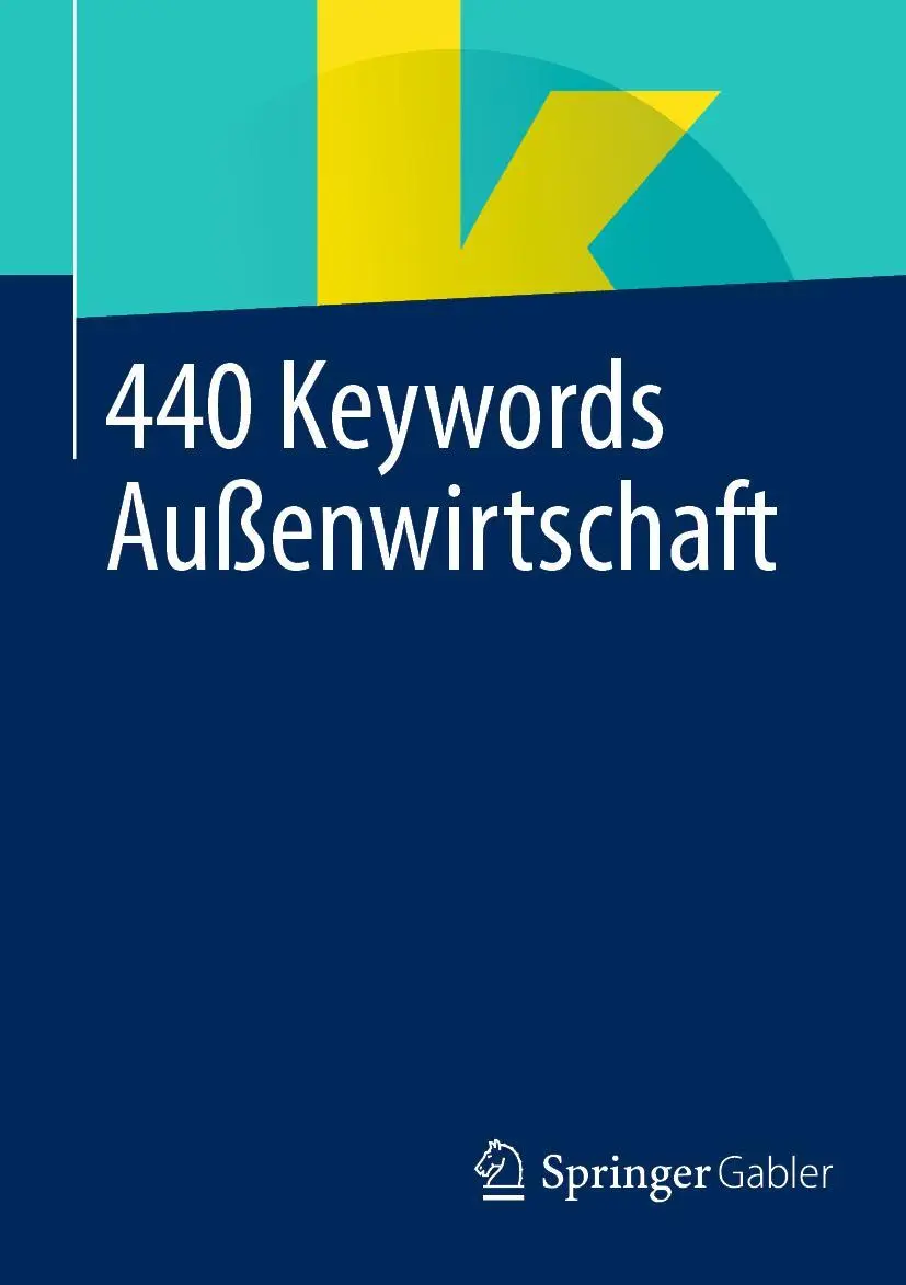 Cover: 9783658357269 | 440 Keywords Außenwirtschaft | Springer Fachmedien Wiesbaden | Buch