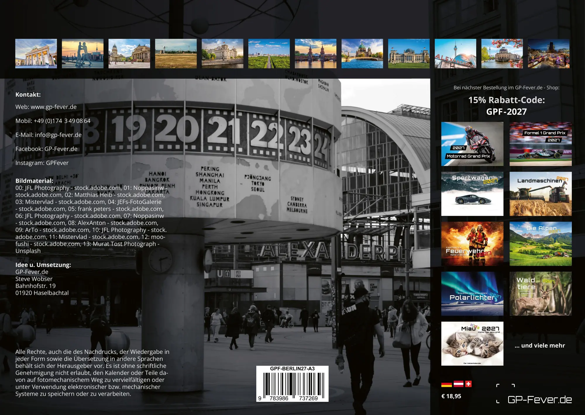 Bild: 9783986737269 | Berlin - Zwischen Spree und Skyline - 2027 - Kalender DIN A3 | de
