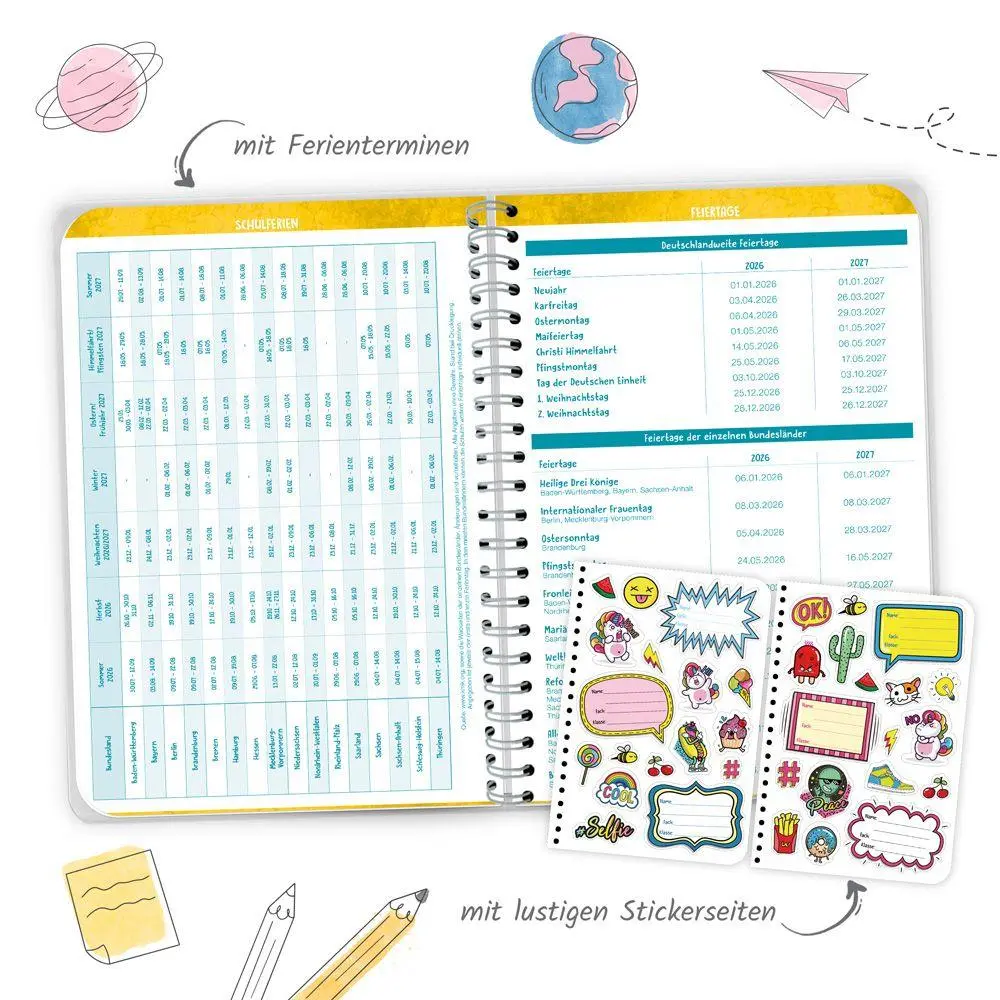 Bild: 9783988027269 | TRÖTSCH - Grundschulplaner So Sweet 26/27 | KG | Kalender | 128 S.