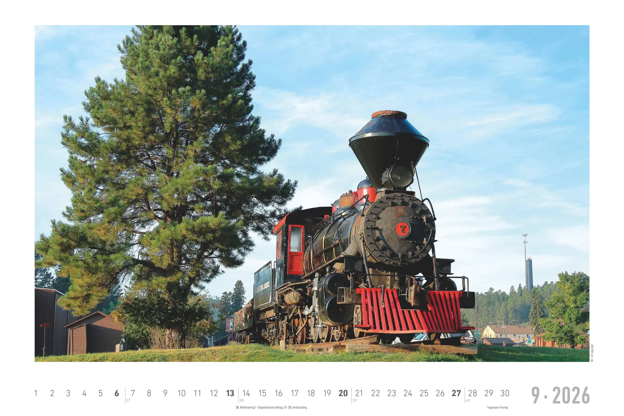 Bild: 4069095007369 | Faszinierende Dampfloks 2026 - Bildkalender 49,5x33 cm | Steam Engines