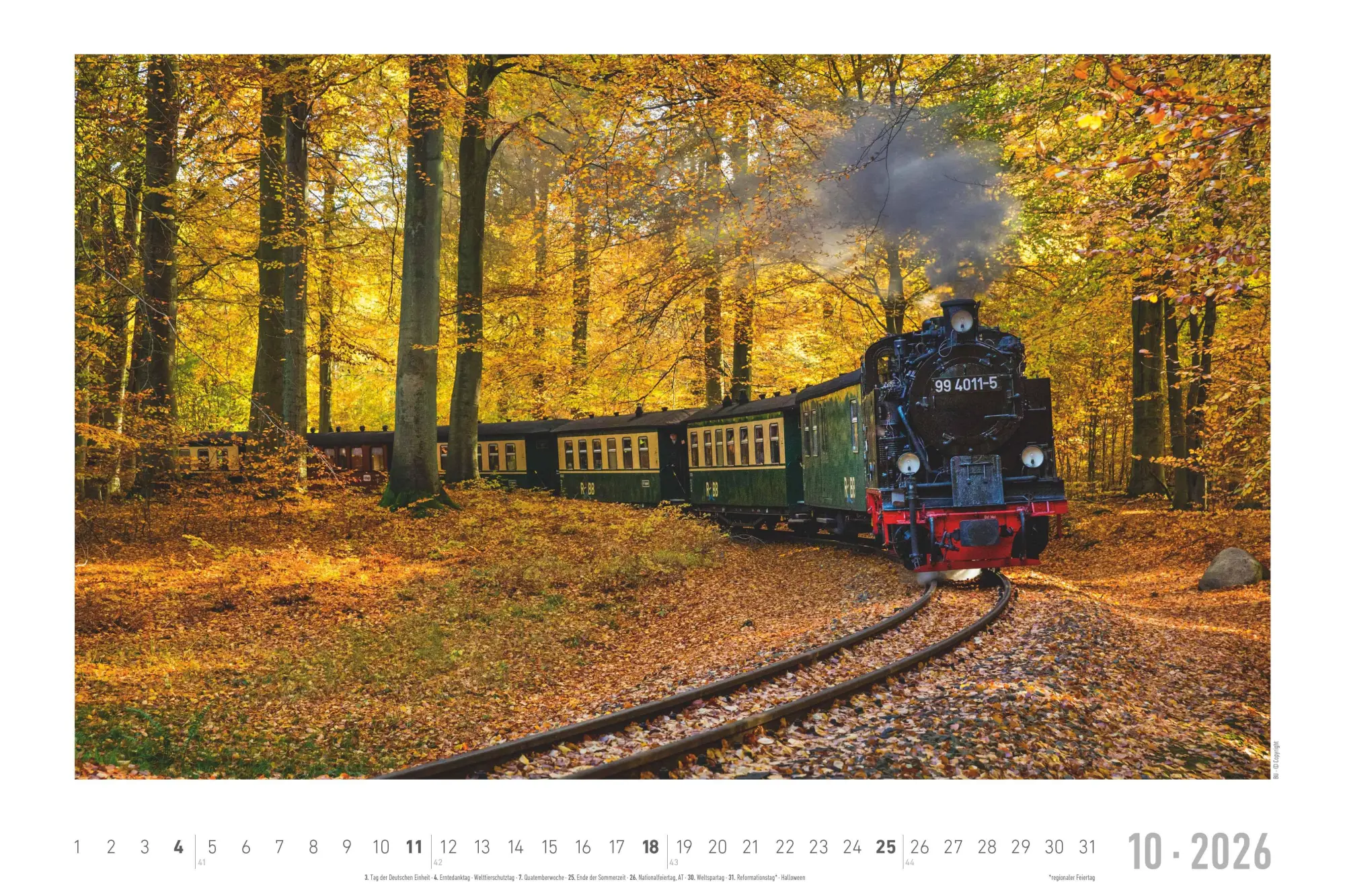 Bild: 4069095007369 | Faszinierende Dampfloks 2026 - Bildkalender 49,5x33 cm | Steam Engines