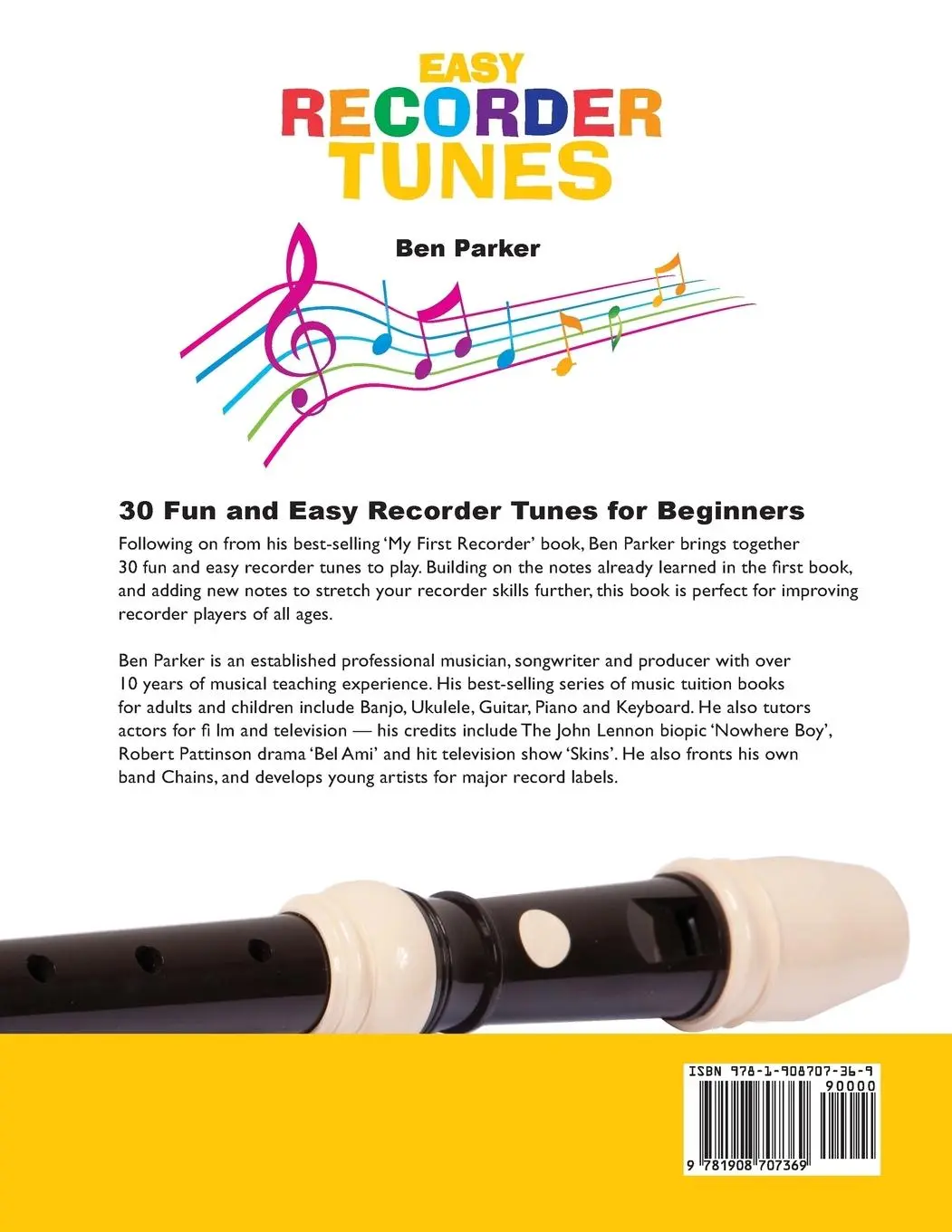 Rückseite: 9781908707369 | Easy Recorder Tunes - 30 Fun and Easy Recorder Tunes for Beginners!