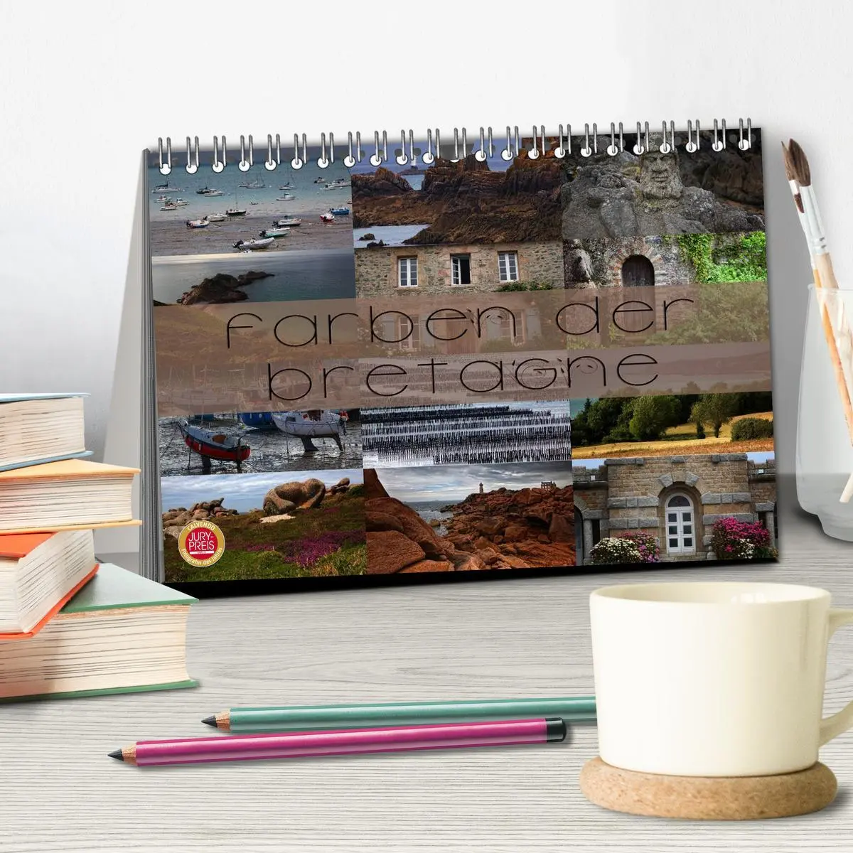 Bild: 9783516157369 | Farben der Bretagne (Tischkalender 2026 DIN A5 quer), CALVENDO...