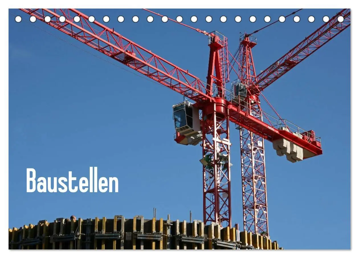 Cover: 9783516227369 | Baustellen (Tischkalender 2026 DIN A5 quer), CALVENDO Monatskalender