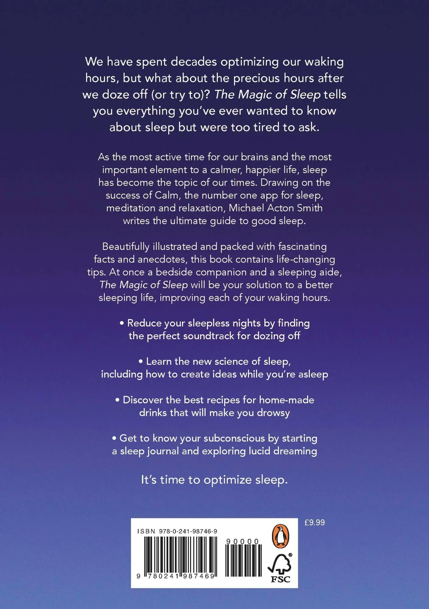 Rückseite: 9780241987469 | The Magic of Sleep | A Bedside Companion | Michael Acton Smith | Buch