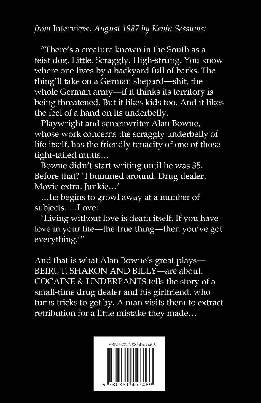 Rückseite: 9780881457469 | Cocaine &amp; Underpants | Alan Bowne | Taschenbuch | Englisch | 2017