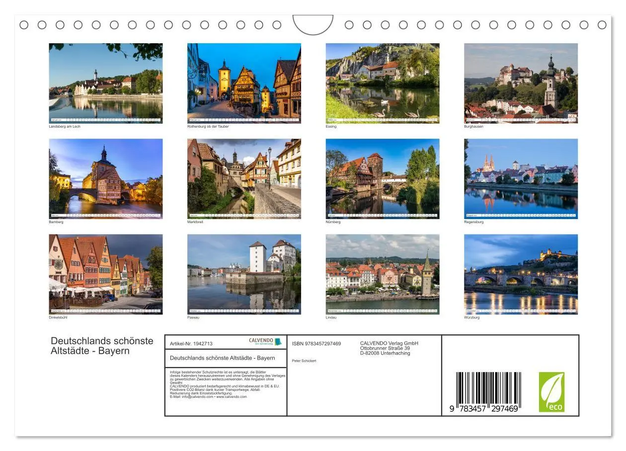 Bild: 9783457297469 | Deutschlands schönste Altstädte - Bayern (Wandkalender 2026 DIN A4...