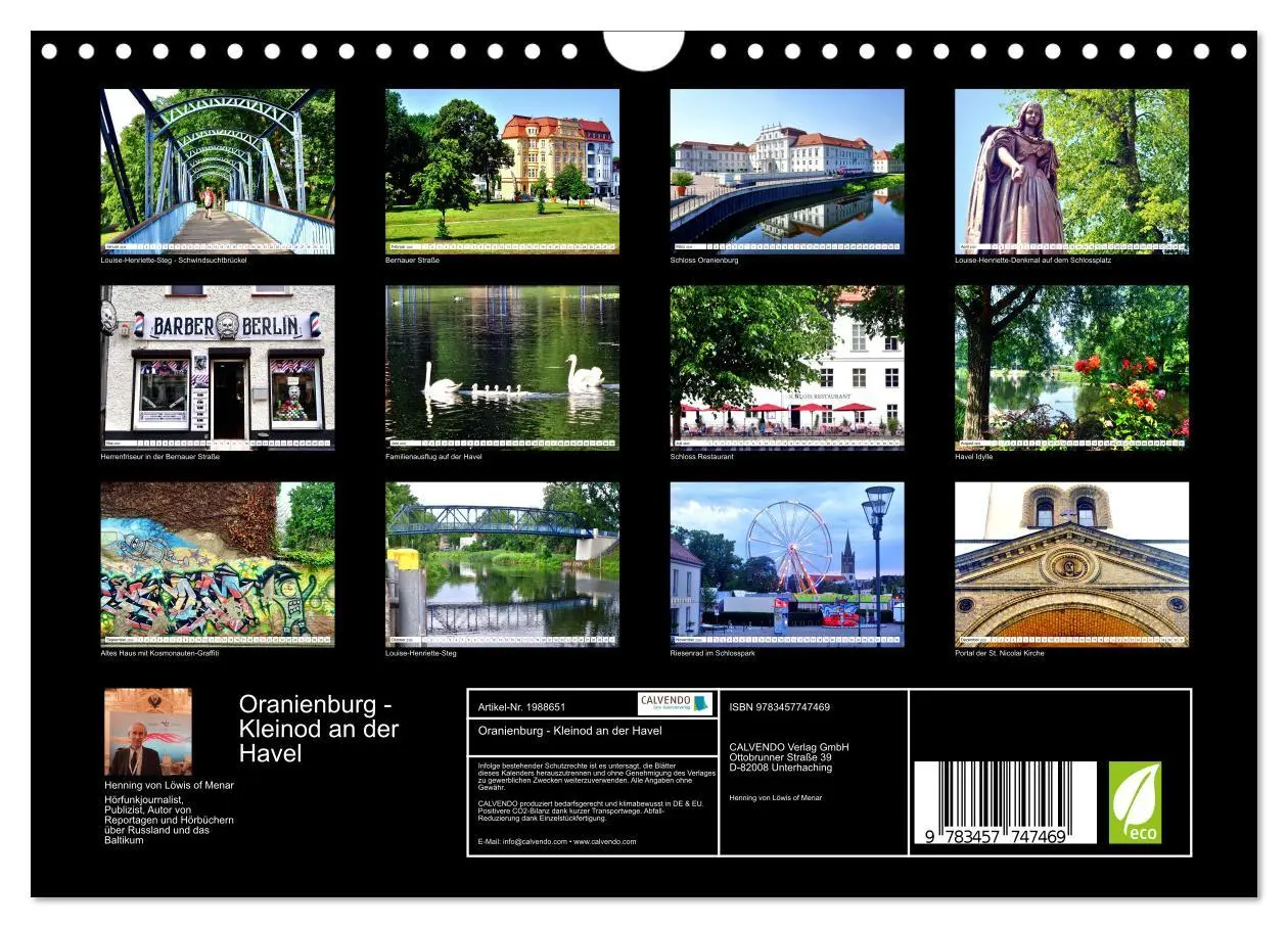 Bild: 9783457747469 | Oranienburg - Kleinod an der Havel (Wandkalender 2026 DIN A4 quer),...
